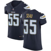 Wholesale Cheap Nike Chargers #55 Junior Seau Navy Blue Team Color Men's Stitched NFL Vapor Untouchable Elite Jersey