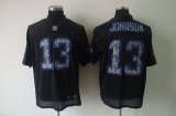 Wholesale Cheap Sideline Black United Bills #13 Steve Johnson Black Stitched NFL Jersey