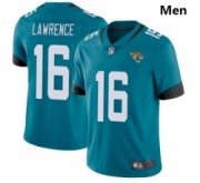 Wholesale Cheap Men Jacksonville Jaguars #16 Trevor Lawrence Teal 2021 Draft Jersey