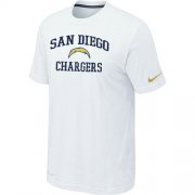 Wholesale Cheap Nike NFL Los Angeles Chargers Heart & Soul NFL T-Shirt White