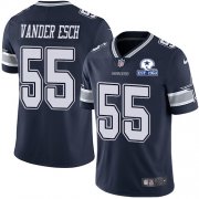 Wholesale Cheap Nike Cowboys #55 Leighton Vander Esch Navy Blue Team Color Men's Stitched With Established In 1960 Patch NFL Vapor Untouchable Limited Jersey
