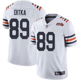 Wholesale Cheap Nike Bears #89 Mike Ditka White Alternate Men\'s Stitched NFL Vapor Untouchable Limited 100th Season Jersey