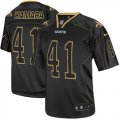 Wholesale Cheap Nike Saints #41 Alvin Kamara Lights Out Black Men's Stitched NFL Elite Jersey