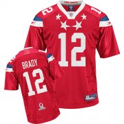 Wholesale Cheap Patriots #12 Tom Brady 2011 Red Pro Bowl Stitched NFL Jersey