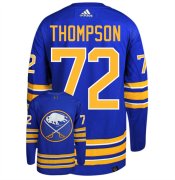 Cheap Men's Buffalo Sabres #72 Tage Thompson Blue Stitched Jersey