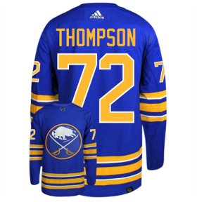 Cheap Men\'s Buffalo Sabres #72 Tage Thompson Blue Stitched Jersey