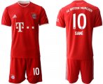Wholesale Cheap Men 2020-2021 club Bayern Munchen home 10 red Soccer Jerseys1