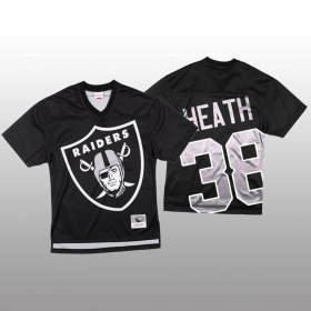 Wholesale Cheap NFL Las Vegas Raiders #38 Jeff Heath Black Men\'s Mitchell & Nell Big Face Fashion Limited NFL Jersey