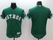 Wholesale Cheap Astros Blank Green Celtic Flexbase Authentic Collection Stitched MLB Jersey