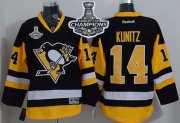 Wholesale Cheap Penguins #14 Chris Kunitz Black Alternate 2017 Stanley Cup Finals Champions Stitched NHL Jersey