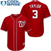 Wholesale Cheap Nationals #3 Michael Taylor Red Cool Base Stitched Youth MLB Jersey