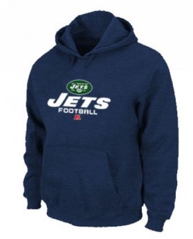 Wholesale Cheap New York Jets Critical Victory Pullover Hoodie Dark Blue