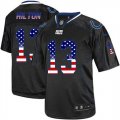 Wholesale Cheap Nike Colts #13 T.Y. Hilton Black Men's Stitched NFL Elite USA Flag Fashion Jersey