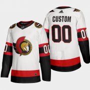 Wholesale Cheap Ottawa Senators Custom Men's Adidas 2020-21 Authentic Player Away Stitched NHL Jersey White