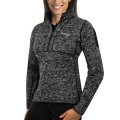 Wholesale Cheap Washington Capitals Antigua Women's Fortune 1/2-Zip Pullover Sweater Charcoal