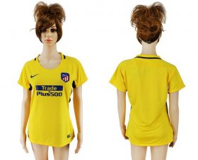 Wholesale Cheap Women\'s Atletico Madrid Blank Away Soccer Club Jersey