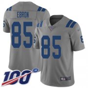 Wholesale Cheap Nike Colts #85 Eric Ebron Gray Men's Stitched NFL Limited Inverted Legend 100th Season Jersey