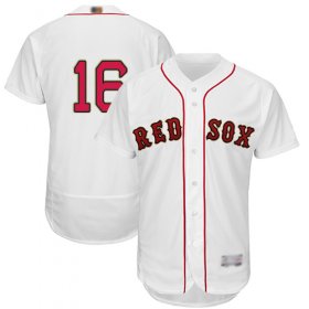 Wholesale Cheap Red Sox #16 Andrew Benintendi White FlexBase Authentic 2019 Gold Program Cool Base Stitched MLB Jersey