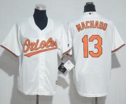 Wholesale Cheap Orioles #13 Manny Machado White Cool Base Stitched Youth MLB Jersey