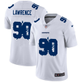 Wholesale Cheap Dallas Cowboys #90 Demarcus Lawrence White Men's Nike Team Logo Dual Overlap Limited NFL Jersey