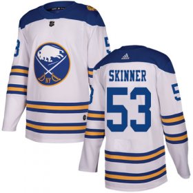 Wholesale Cheap Adidas Sabres #53 Jeff Skinner White Authentic 2018 Winter Classic Youth Stitched NHL Jersey