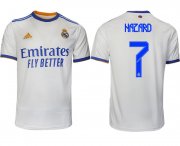Wholesale Cheap Men 2021-2022 Club Real Madrid home aaa version white 7 Soccer Jerseys1