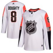 Wholesale Cheap Adidas Kings #8 Drew Doughty White 2018 All-Star Pacific Division Authentic Stitched NHL Jersey