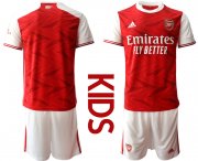 Wholesale Cheap Youth 2020-2021 club Arsenal home blank red Soccer Jerseys