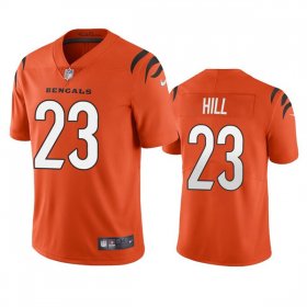 Wholesale Cheap Men\'s Cincinnati Bengals #23 Daxton Hill Orange Vapor Untouchable Limited Stitched Jersey