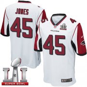 Wholesale Cheap Nike Falcons #45 Deion Jones White Super Bowl LI 51 Youth Stitched NFL Elite Jersey