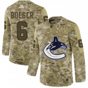 Wholesale Cheap Adidas Canucks #6 Brock Boeser Camo Authentic Stitched NHL Jersey