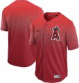 Wholesale Cheap Nike Angels of Anaheim Blank Red Fade Authentic Stitched MLB Jersey