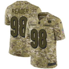Wholesale Cheap Nike Bengals #98 D.J. Reader Camo Men\'s Stitched NFL Limited 2018 Salute To Service Jersey