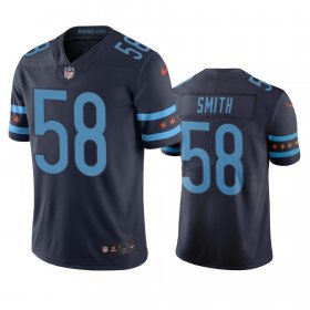 Wholesale Cheap Chicago Bears #58 Roquan Smith Navy Vapor Limited City Edition NFL Jersey
