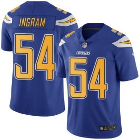 Wholesale Cheap Nike Chargers #54 Melvin Ingram Electric Blue Men\'s Stitched NFL Limited Rush Jersey