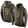 Wholesale Cheap NFL Men's Nike Chicago Bears #9 Jim McMahon Stitched Green Olive Salute To Service KO Performance Hoodie