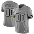 Wholesale Cheap Minnesota Vikings Custom Men's Nike Gray Gridiron II Vapor Untouchable Limited NFL Jersey