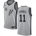 Wholesale Cheap Men's Nike San Antonio Spurs #11 Bryn Forbes Silver Basketball Swingman Statement Edition Jersey