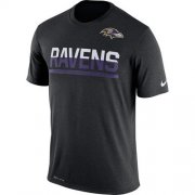 Wholesale Cheap Men's Baltimore Ravens Nike Practice Legend Performance T-Shirt Black
