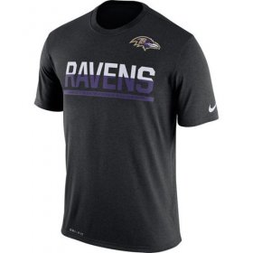 Wholesale Cheap Men\'s Baltimore Ravens Nike Practice Legend Performance T-Shirt Black