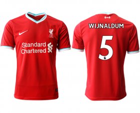 Wholesale Cheap Men 2020-2021 club Liverpool home aaa version 5 red Soccer Jerseys