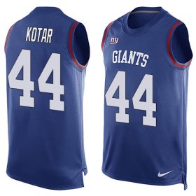 Wholesale Cheap Nike Giants #44 Doug Kotar Royal Blue Team Color Men\'s Stitched NFL Limited Tank Top Jersey