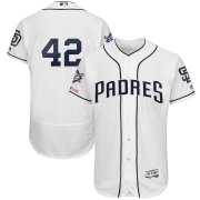 Wholesale Cheap San Diego Padres #42 Majestic 2019 Jackie Robinson Day Flex Base Jersey White