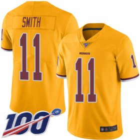 Wholesale Cheap Nike Redskins #11 Alex Smith Gold Men\'s Stitched NFL Limited Rush 100th Season Jersey