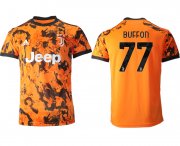 Wholesale Cheap Men 2020-2021 club Juventus Second away aaa version 77 orange Soccer Jerseys