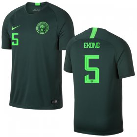 Wholesale Cheap Nigeria #5 Ekong Away Soccer Country Jersey