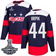Wholesale Cheap Adidas Capitals #44 Brooks Orpik Navy Authentic 2018 Stadium Series Stanley Cup Final Champions Stitched Youth NHL Jersey