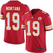 Wholesale Cheap Nike Chiefs #19 Joe Montana Red Team Color Men's Stitched NFL Vapor Untouchable Limited Jersey