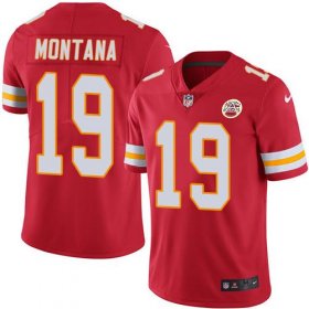 Wholesale Cheap Nike Chiefs #19 Joe Montana Red Team Color Men\'s Stitched NFL Vapor Untouchable Limited Jersey