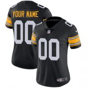 Wholesale Cheap Nike Pittsburgh Steelers Customized Black Alternate Stitched Vapor Untouchable Limited Women's NFL Jersey